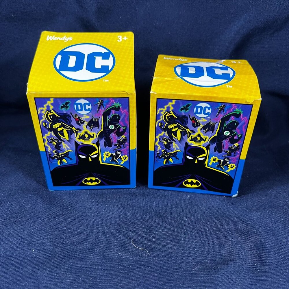 DC Comics Wendys Kids Meal Collectible Figurines Set Of 2 - Picture 1 of 3